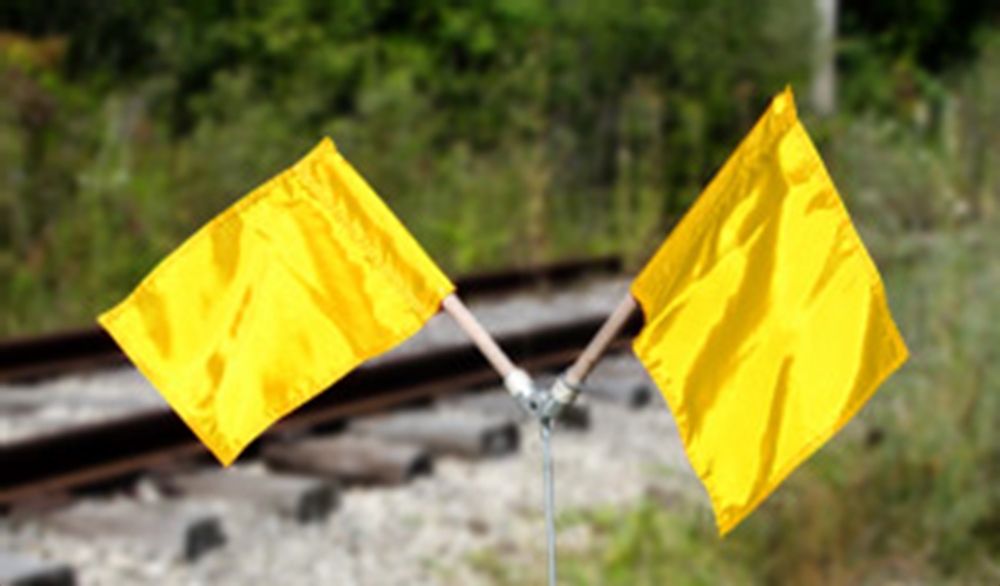 Yellow Rail Yard Flag